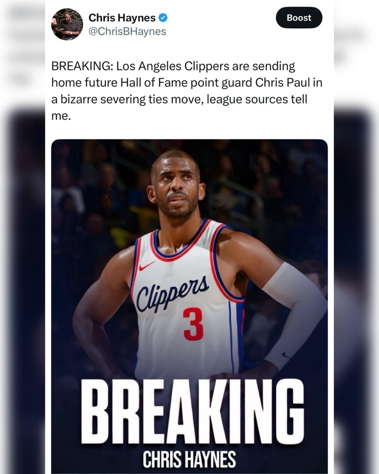 老詹啊，看到保罗了没，如果不及时退役，下场就会和保罗一样！保罗对快船的贡献比老詹