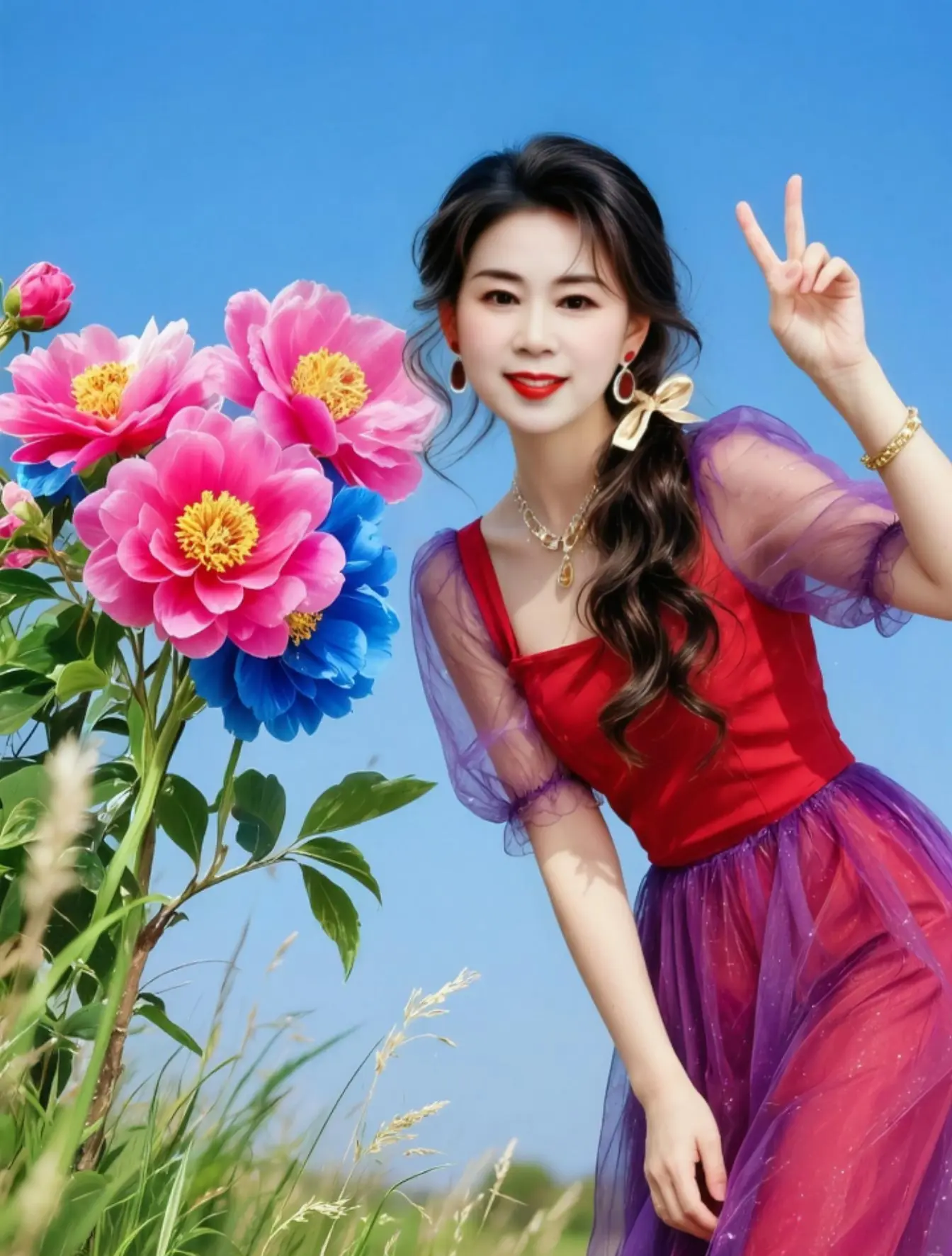 AI鲜花系写真 随变ai随便玩