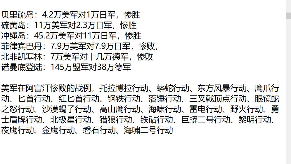 如果解放军的战斗力是院士级，美军就是初中级，基本和印度军队同一水平，美军能一昼夜