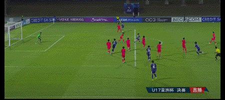 U17亚洲杯决赛上半时实时比分，中国U17 0-3日本U17。中国男足各年龄段对