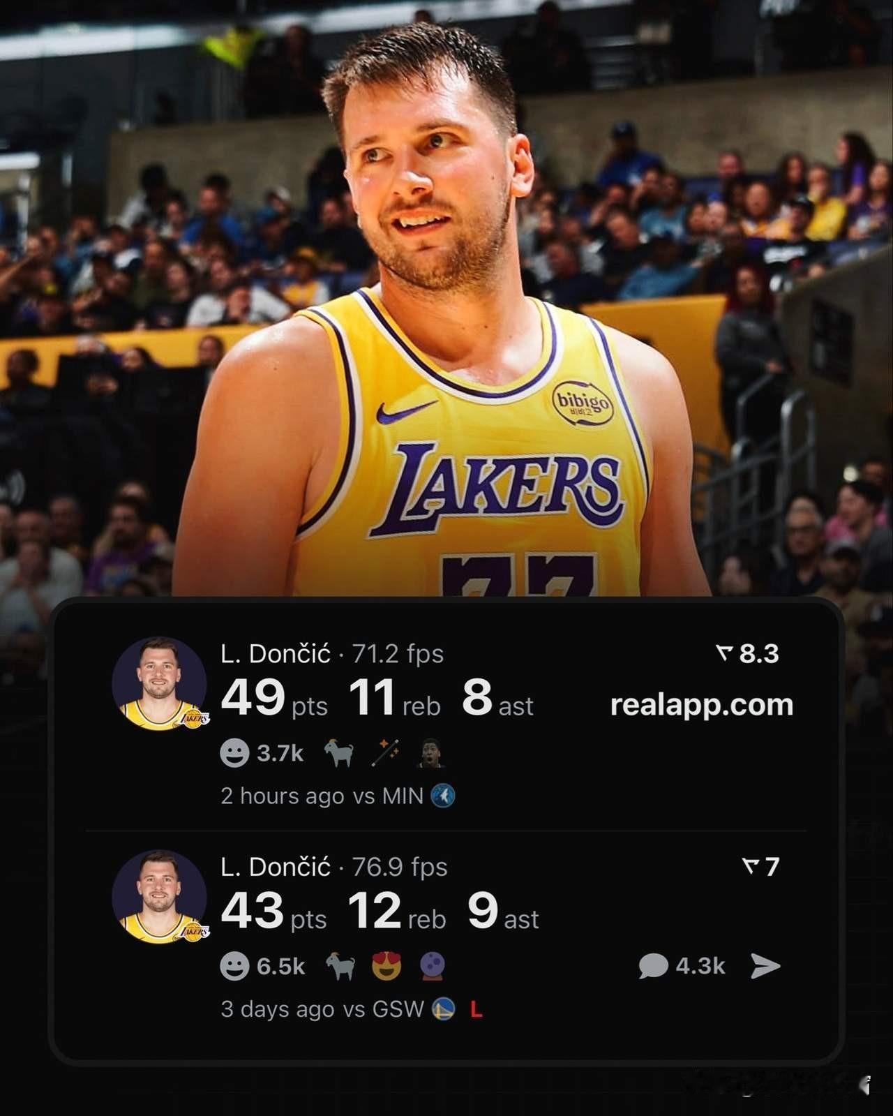 据美国媒体知名记者Shams报道，湖人球星卢卡·东契奇将至少缺席一周。缘由是左手