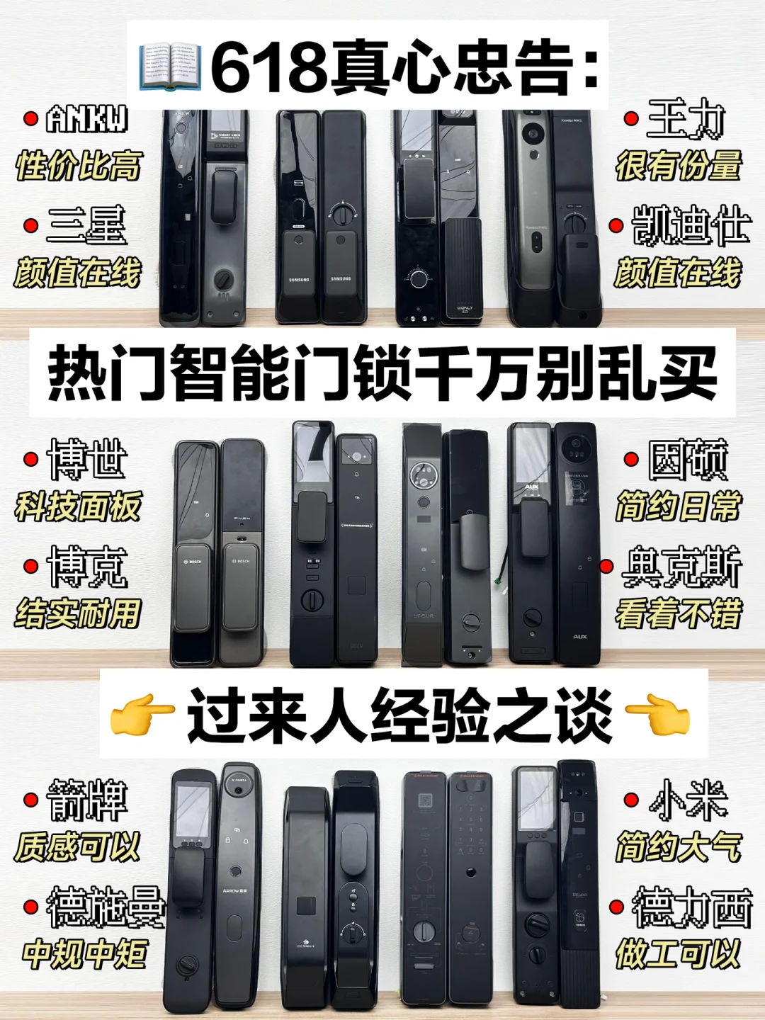 OMG❗618热门指纹锁还是被我挖到啦