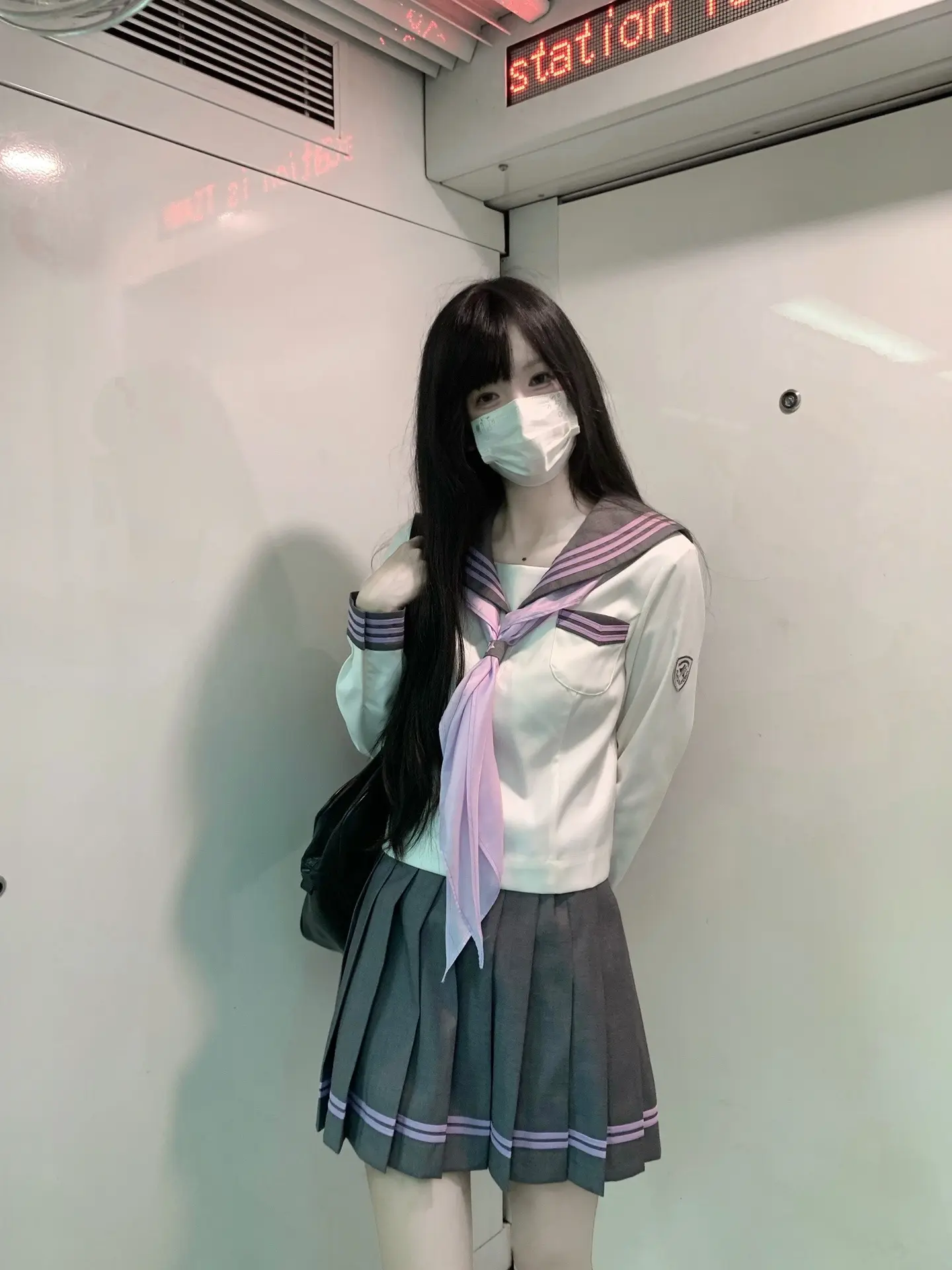 一起回家 搭7号线地铁
