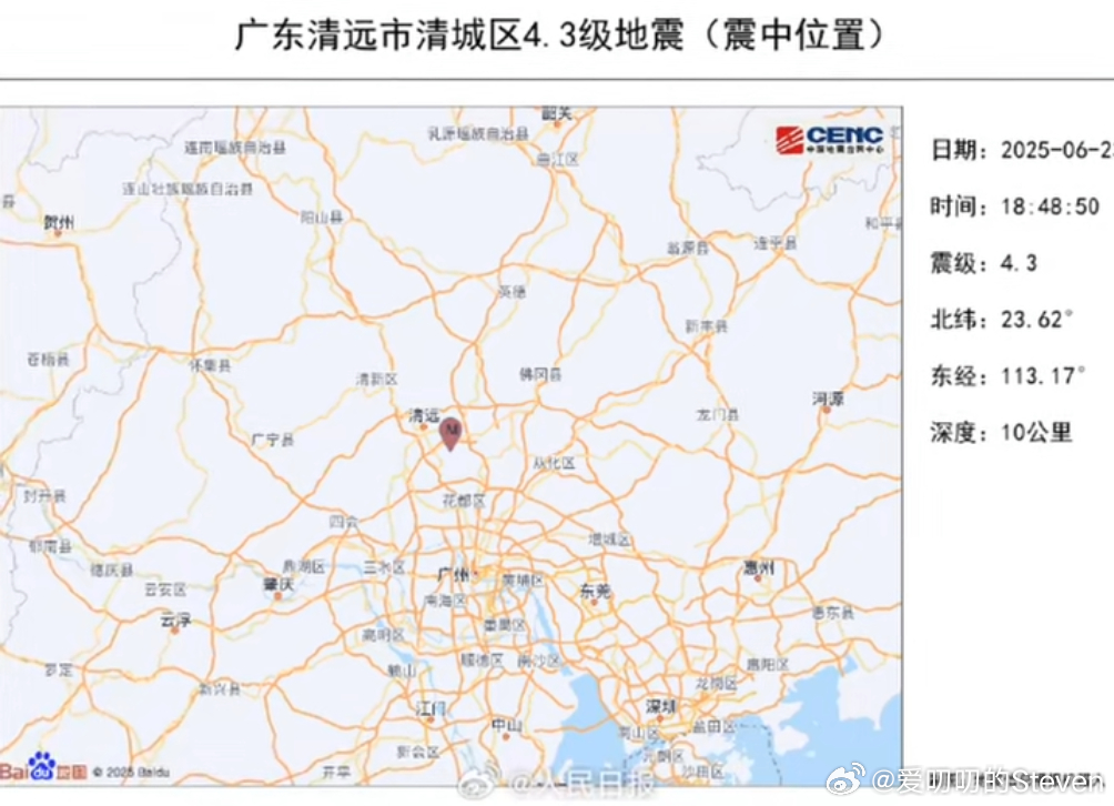 有感觉吗？广东多地有明显震感 ​​​