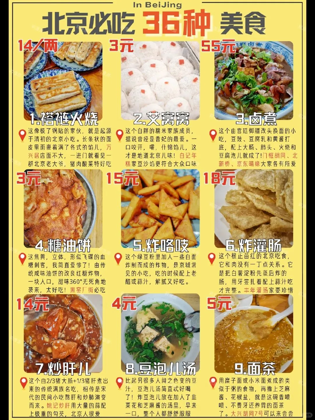 36种北京必吃美食-国庆旅行美食特辑系列