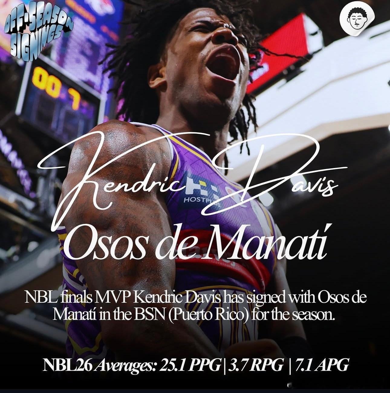 北京首钢心仪已久的小外戴维斯在NBL休赛期选择前往波多黎各联赛打球。CBA