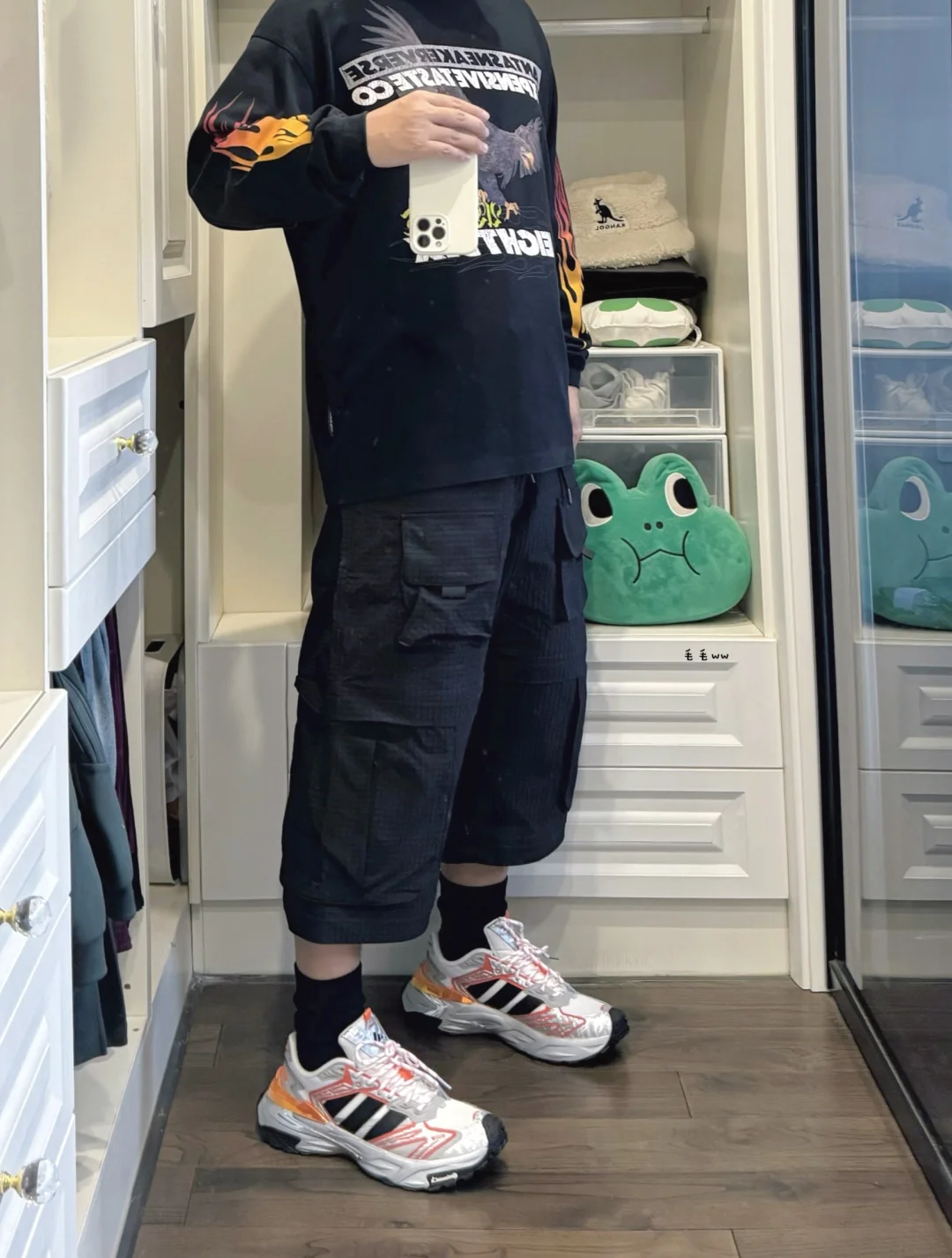 秋季黑色系｜七分裤穿搭