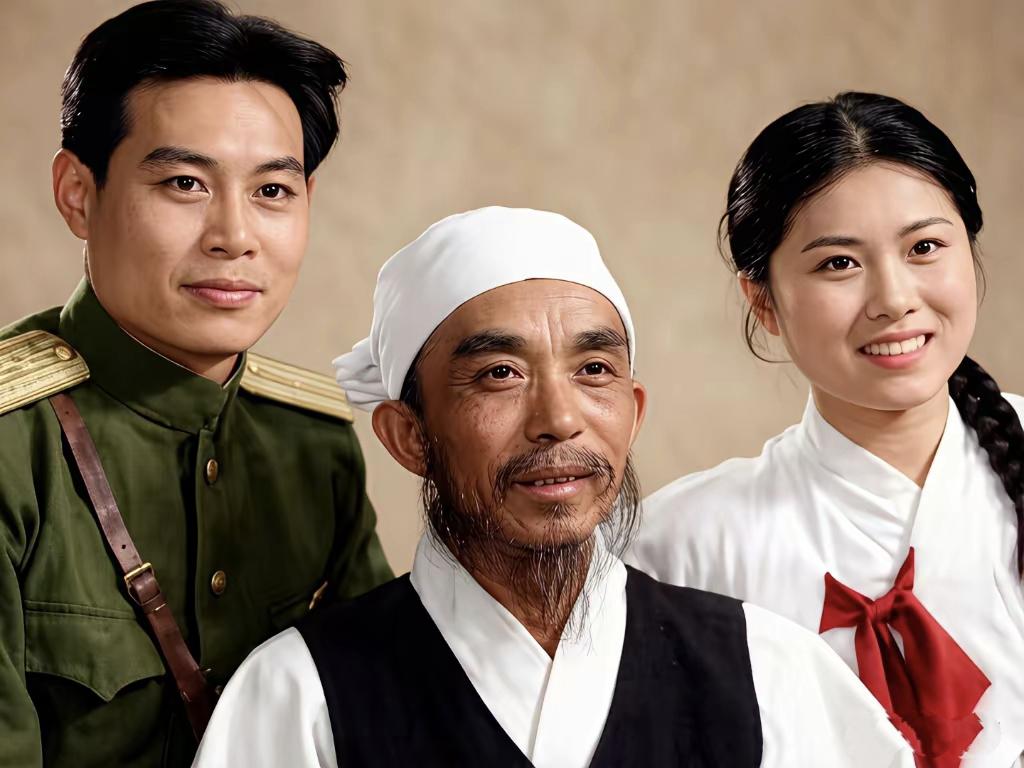 他们是电影演员，
他们也真会照相。
他们的表情拿捏恰到好处，
这也是摄影师拍摄的