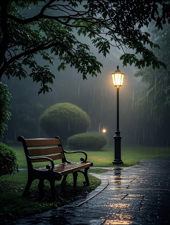 半生冬雨半生忧，映得俗人一身愁 