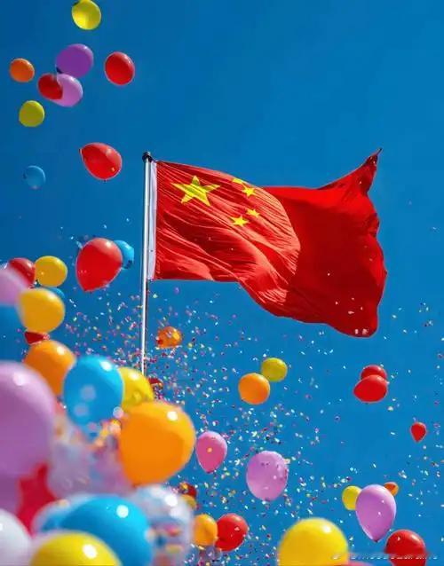 10月1日，祝伟大的祖国母亲生日快乐金秋十月迎国庆，万紫千红好心情。大街小巷挂灯