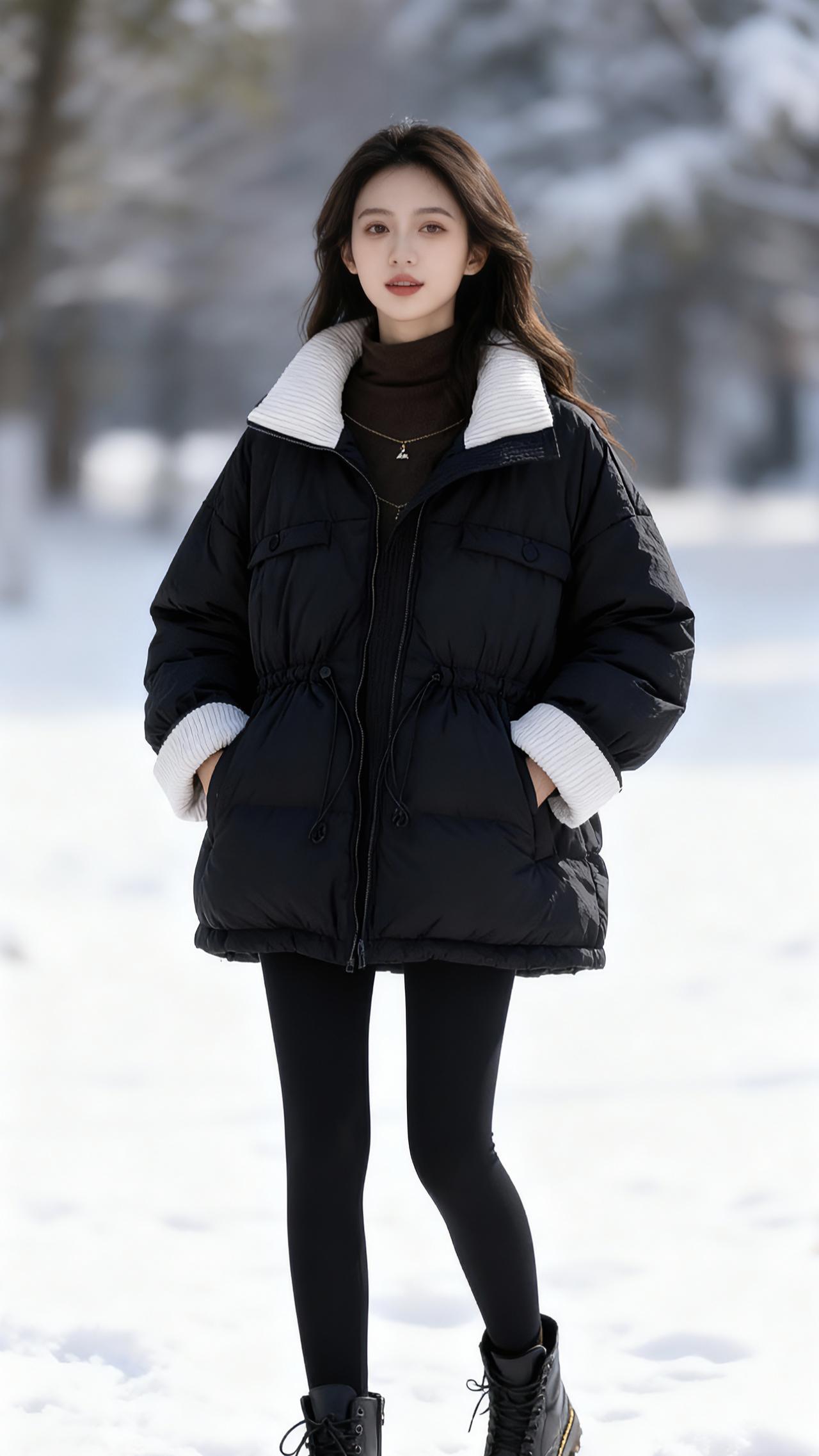 这也太好看了 保暖又好看 这个冬天不怕冷 棉服也能穿出时尚感 女装穿搭