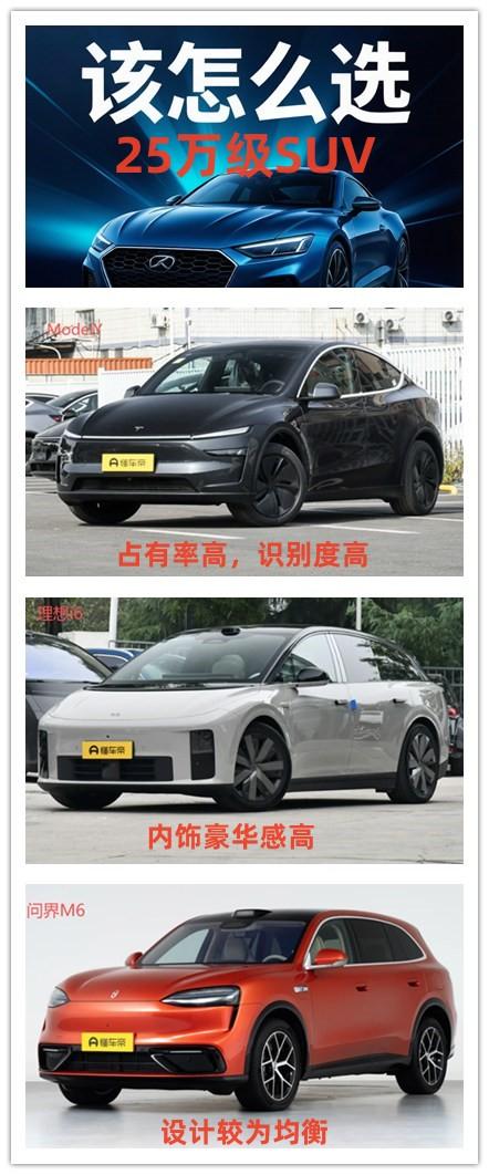 25万左右的预算，想要购买高颜值，配置丰富，并且市场占有率高的SUV，我们该如何