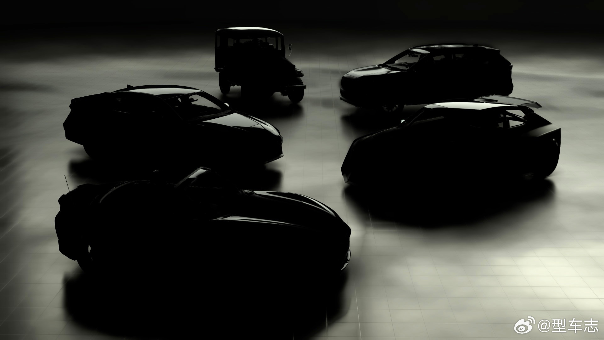 山内一典发布《GT赛车7》更新预告。网友们根据剪影，推断这次上新的五辆车分别是：