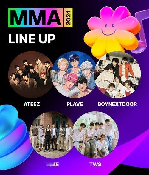 MMA 2024 第一轮阵容正式公开，ATEEZ、PLAVE、BOYNEXTDO
