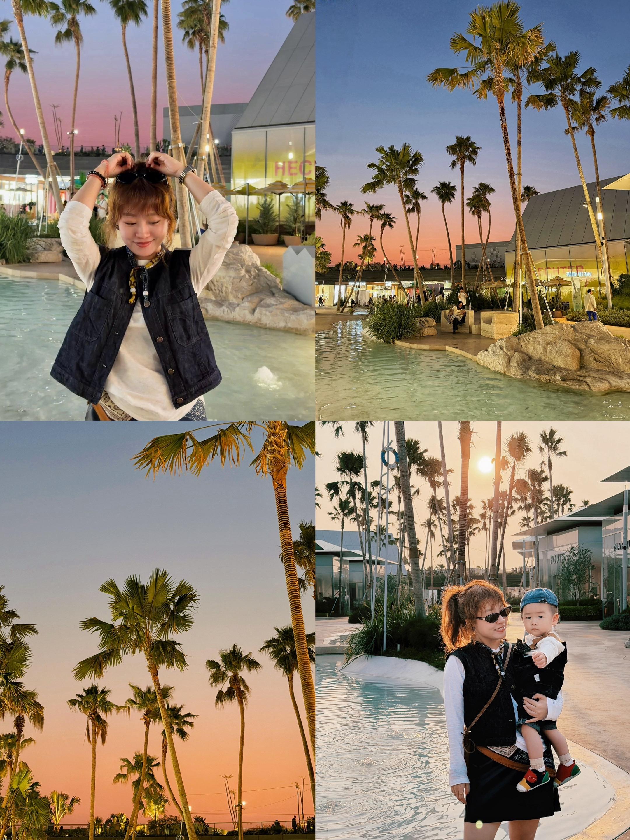 广州1h🚗东莞这个“粉色加州”真没白来 想来万象滨海购物村很久了～要...