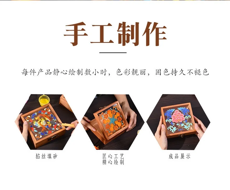 杭州手工-掐丝DIY手工首饰盒材料包