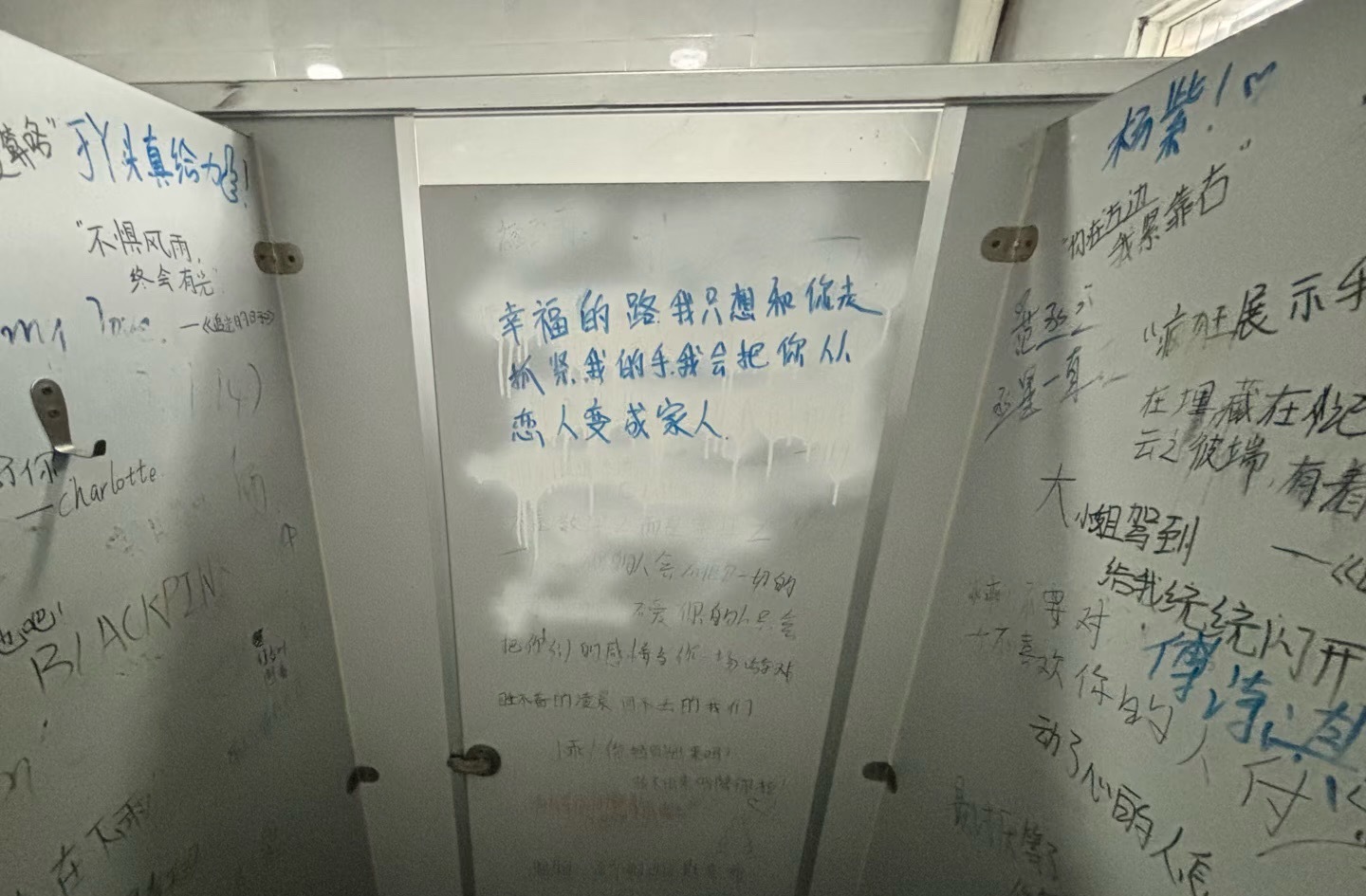 454/高中生的厕所单拎出来都是炸裂的那天本来是去学校参加考试，考前去了趟厕所打