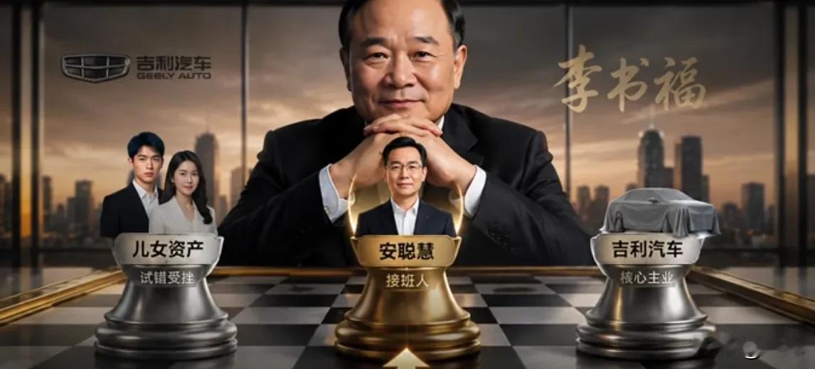李书福交棒职业经理人安聪慧，堪称民营企业家交班教科书。李书福交棒没有给自己的子女