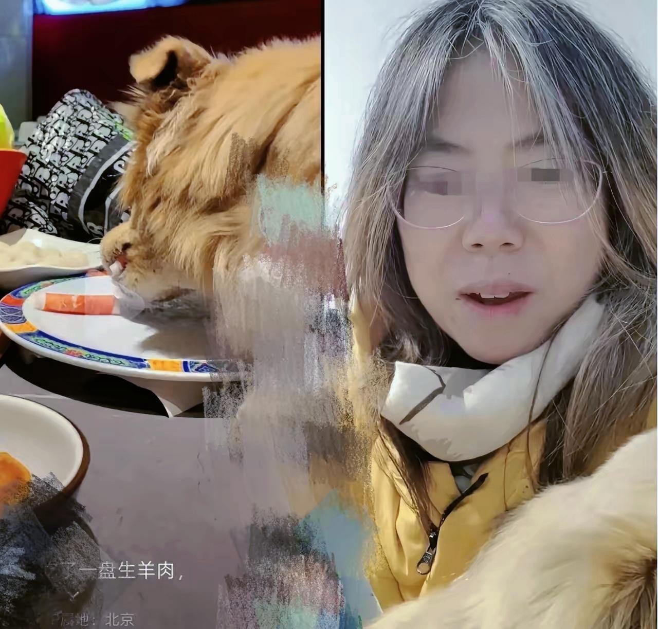 一女子在涮肉馆纵容宠物狗上桌舔盘

子，还拍视频炫耀，称自家狗“太棒了”。
 