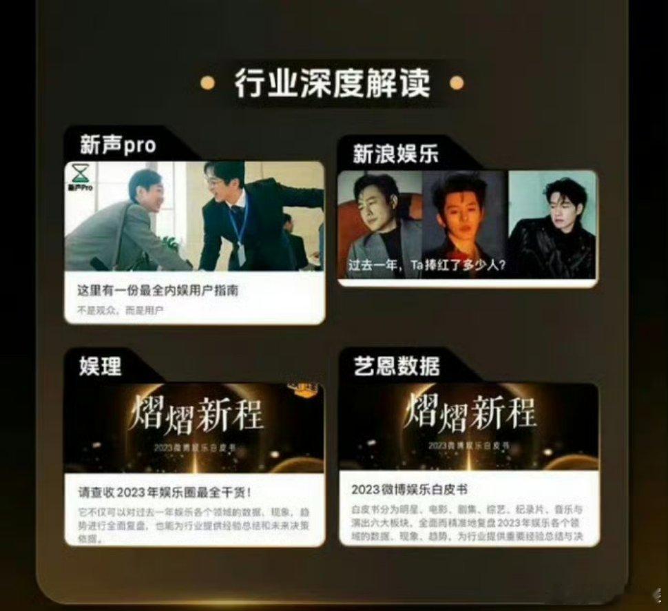 2023微博娱乐白皮书认证邓为，魏大勋，张颂文为内娱爆红代表[送花花] 大家体感