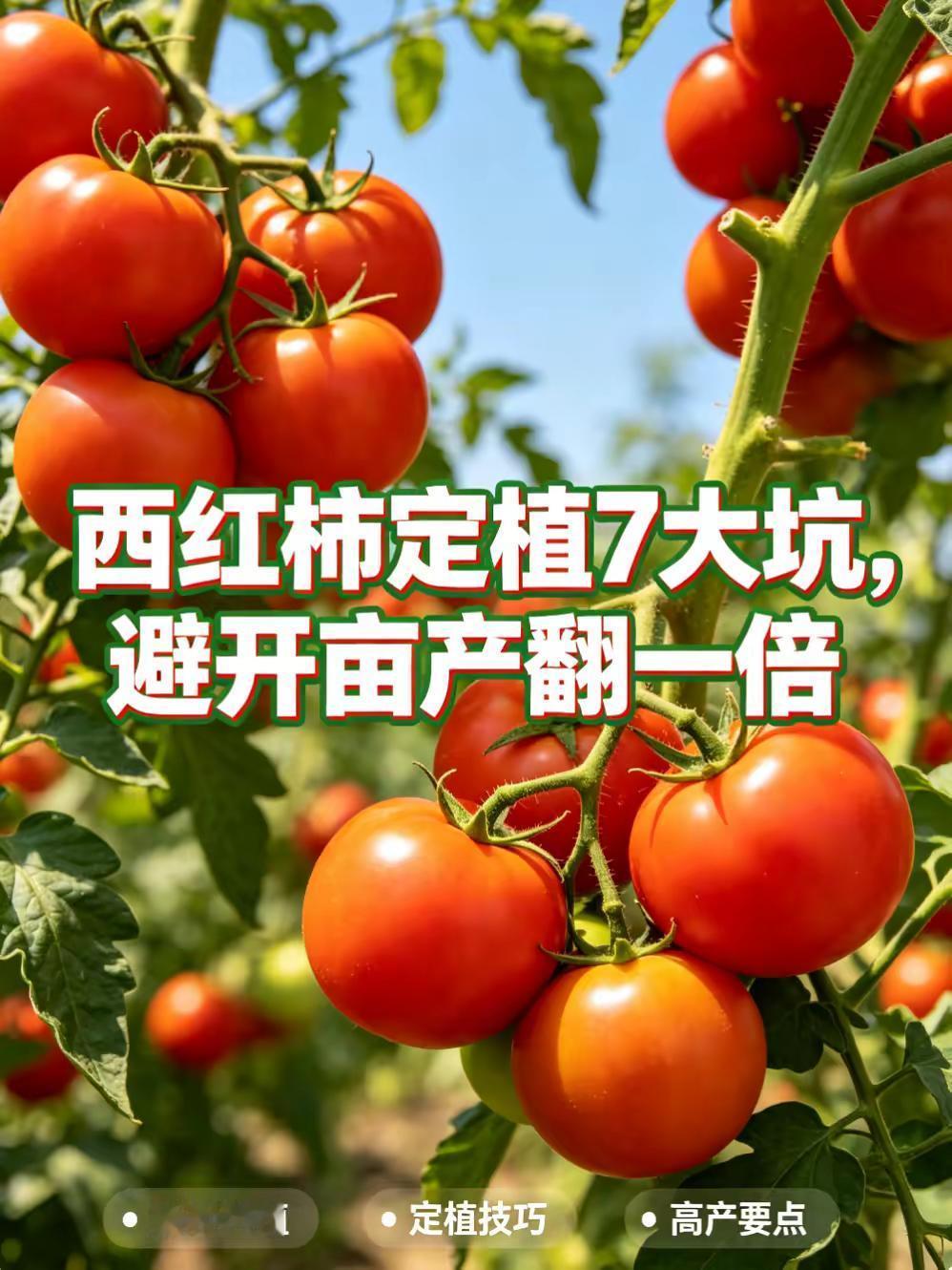 西红柿定植7大坑，避坑亩产翻倍！。西红柿定植 西红柿种植 西红柿种植技术