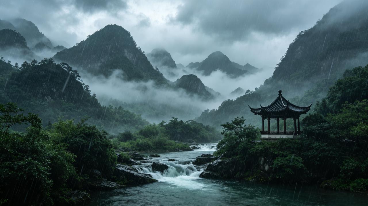 上联：风吹东南西北
下联：雨打前后左右
配诗：
风吹东南西北，
雨打前后左右，