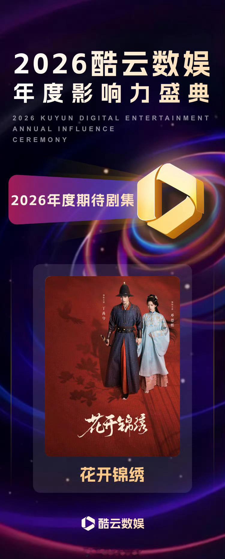 酷云2026年度期待剧集《花开锦绣》恭喜小丁，赵凌早日见面 酷云2026年度期待