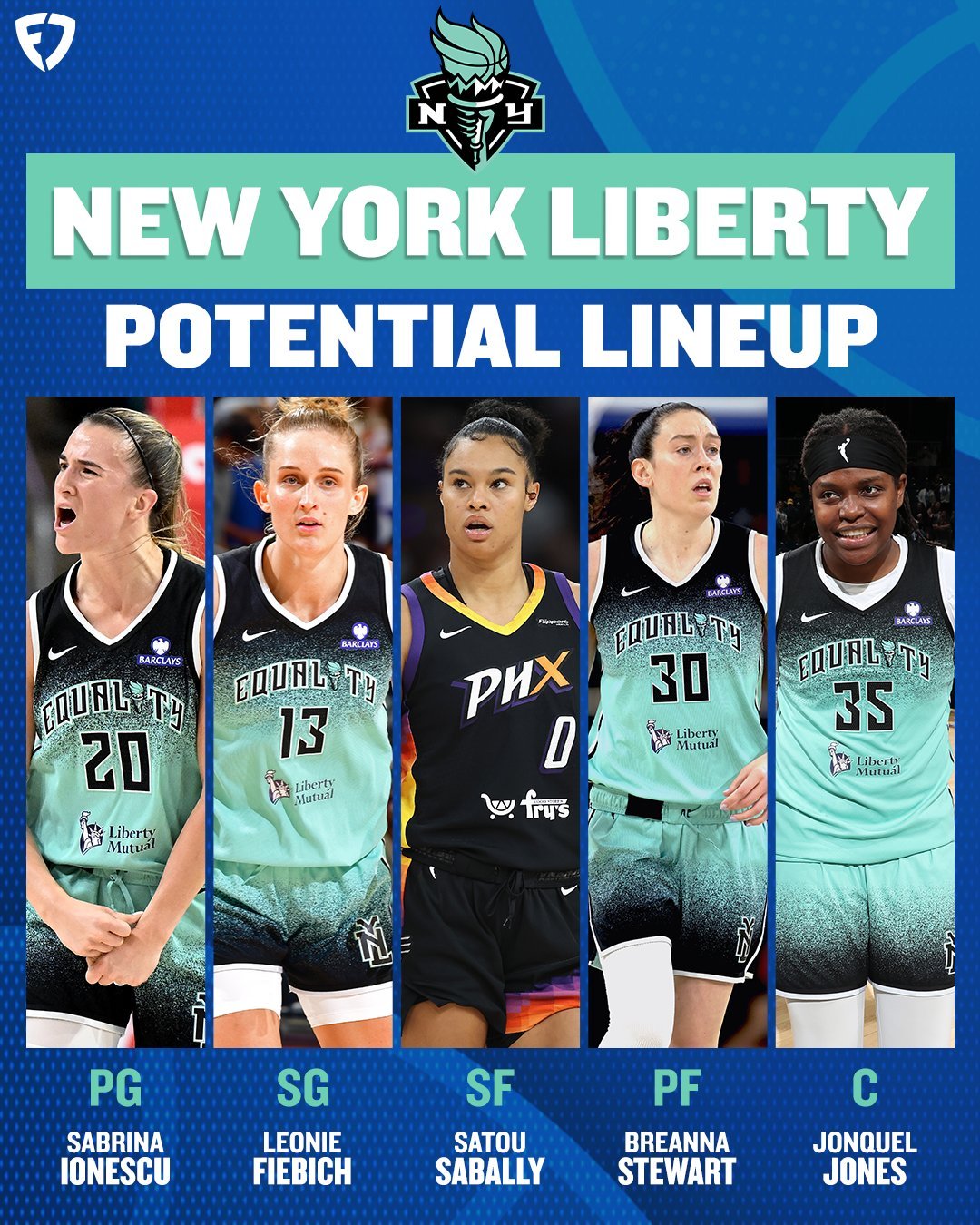 下赛季的自由人首发？wnbaWNBA