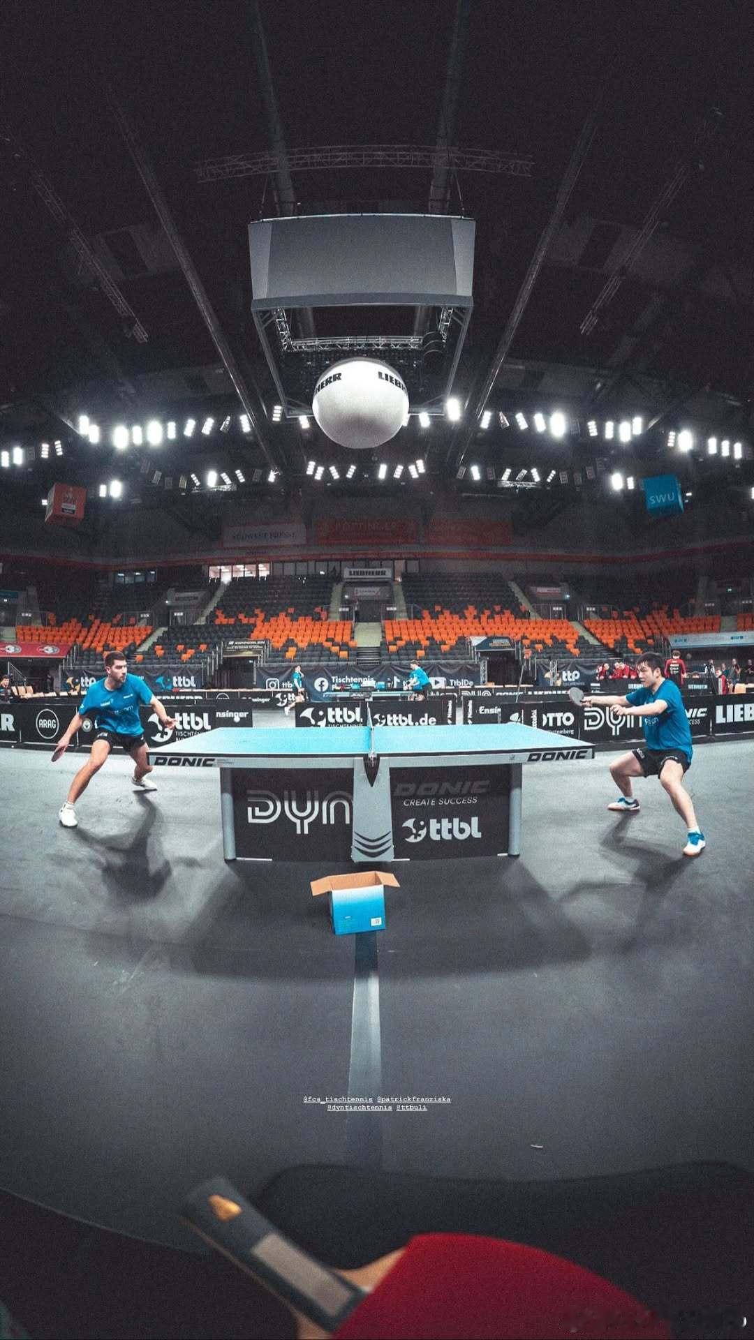 樊振东和弗朗西斯卡的德国杯训练🏓 