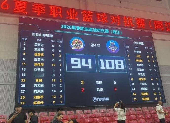俞泽辰今天代表吉林队第二场比赛表现出色，在今天吉林队和山东队的夏季联赛比赛中，他