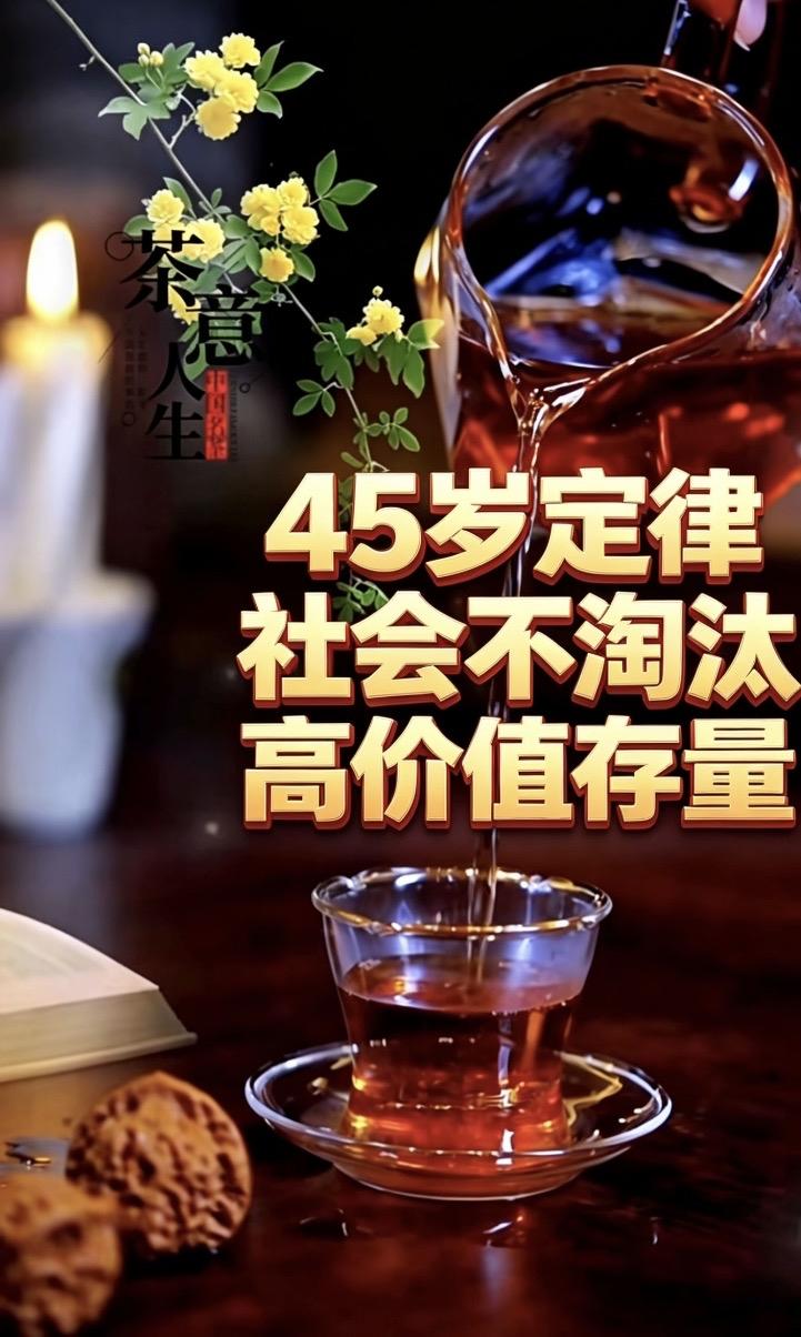 45岁定律：
社会不淘汰＂高价值存量＂

别慌，淘汰的从来不是年龄，
而是＂可替