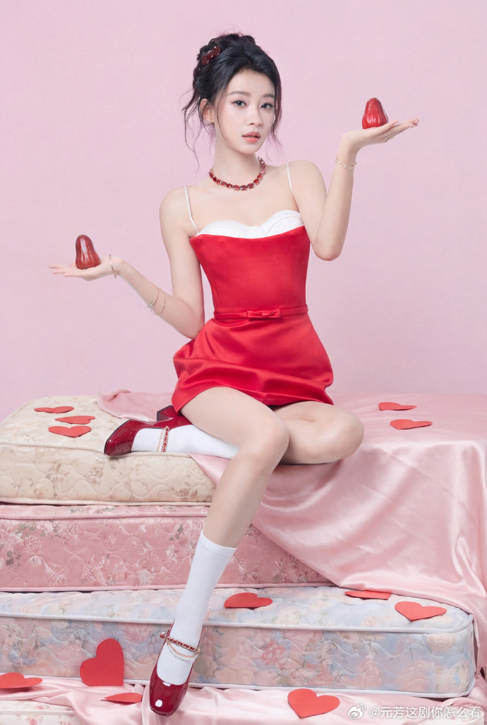 孙怡真人bjd孙怡浪姐直播出图 红裙红鞋红宝石，从头甜到脚，真人BJD既视感，今