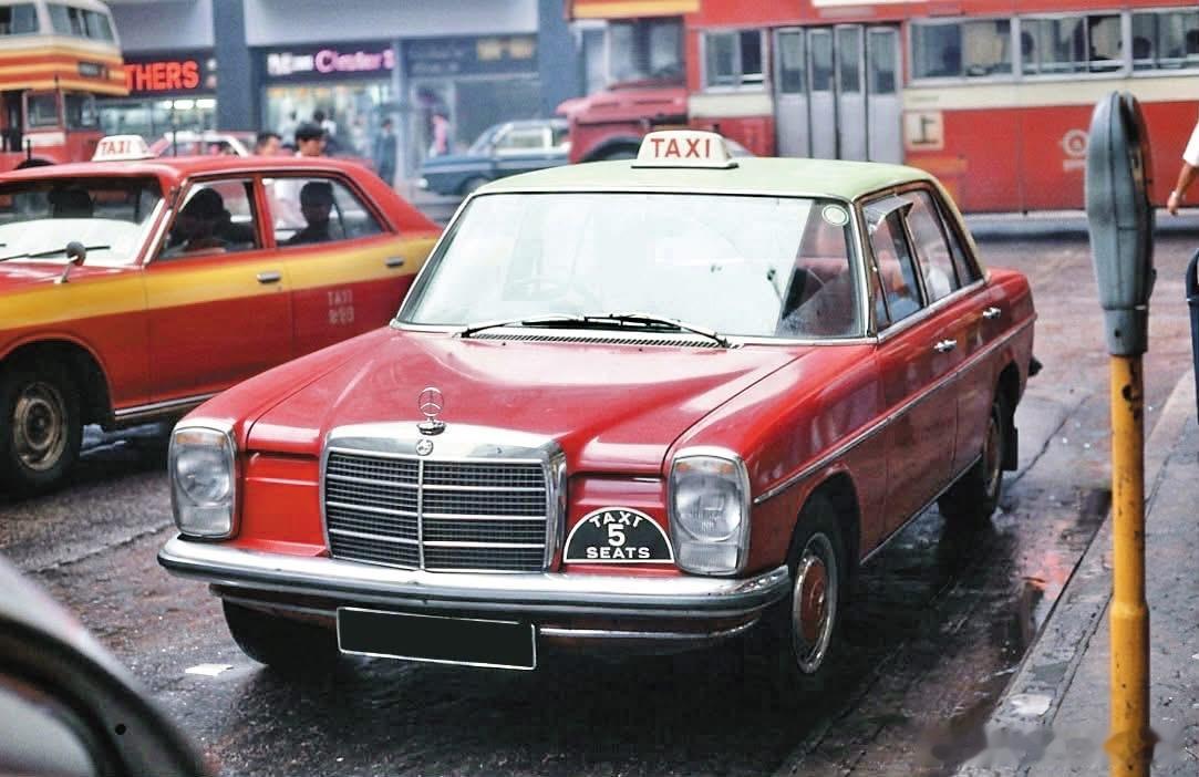 60/70年代，香港街頭的奔馳的士香港 ​​​