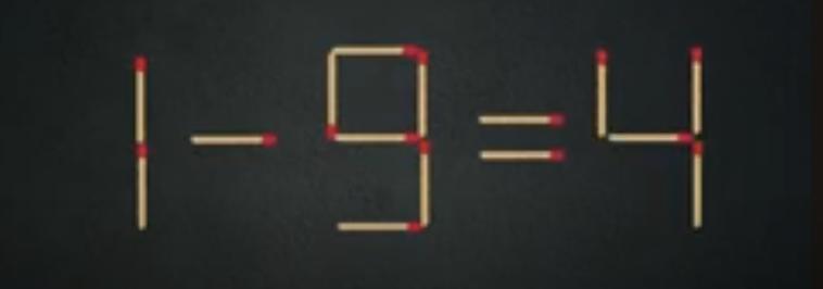 计时开始！一场紧张刺激的思维对决即刻拉开帷幕 —— 图中由火柴棒搭建的等式 “1