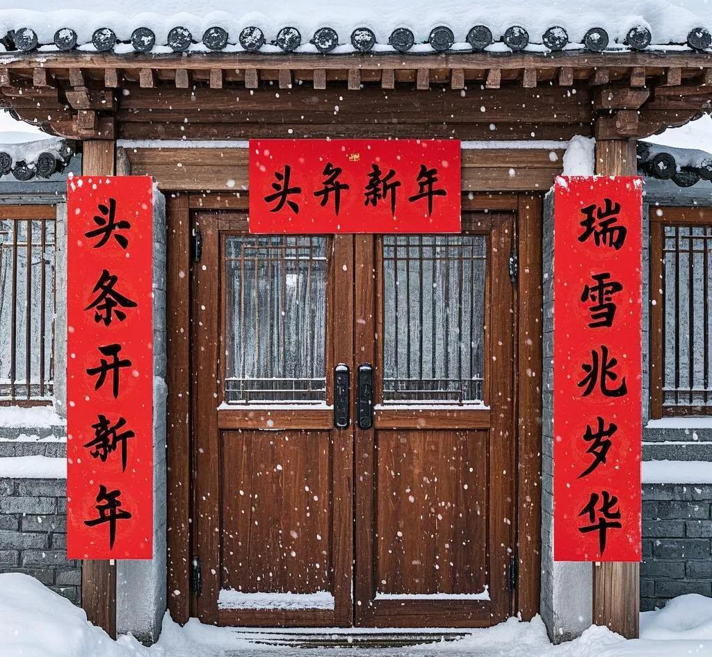 以下是几个下联示例，供你参考：
 
下联一：瑞雪兆岁华
解释：“瑞雪”是吉祥的自