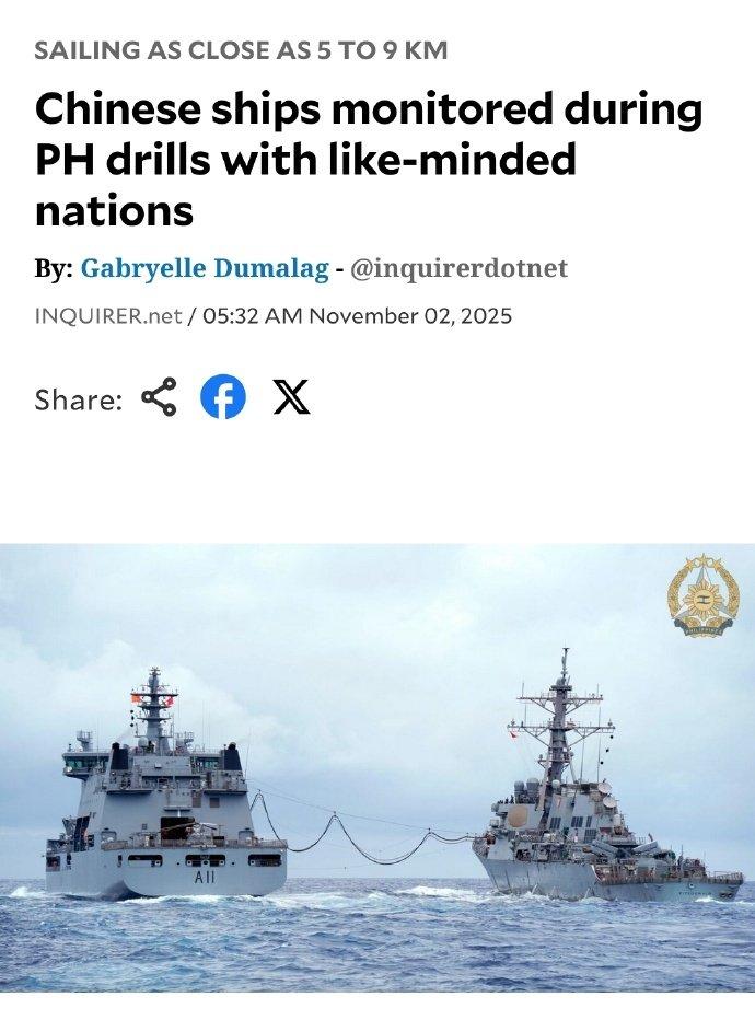 网友：围观美澳新菲四国演习的中国海军，比参演舰艇还要多……

10月30日至31