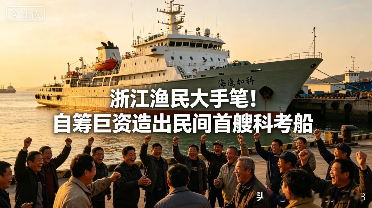 谁能想到，建造远洋科考船这种专业大事，竟然被浙江一群普通渔民实实在在做成了。
 