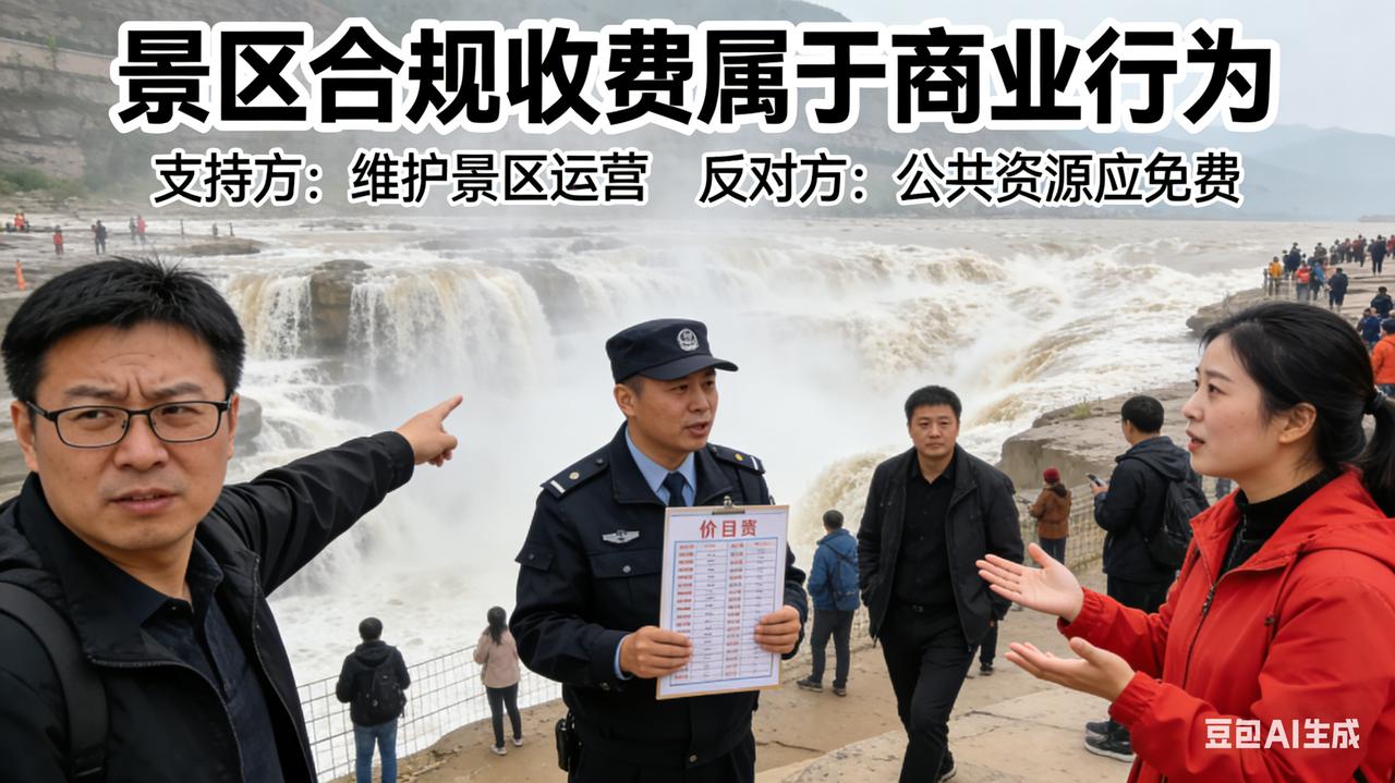 看母亲黄河收费100元。你怎么看？

有人说：壶口瀑布是大自然形成的，不属于谁投