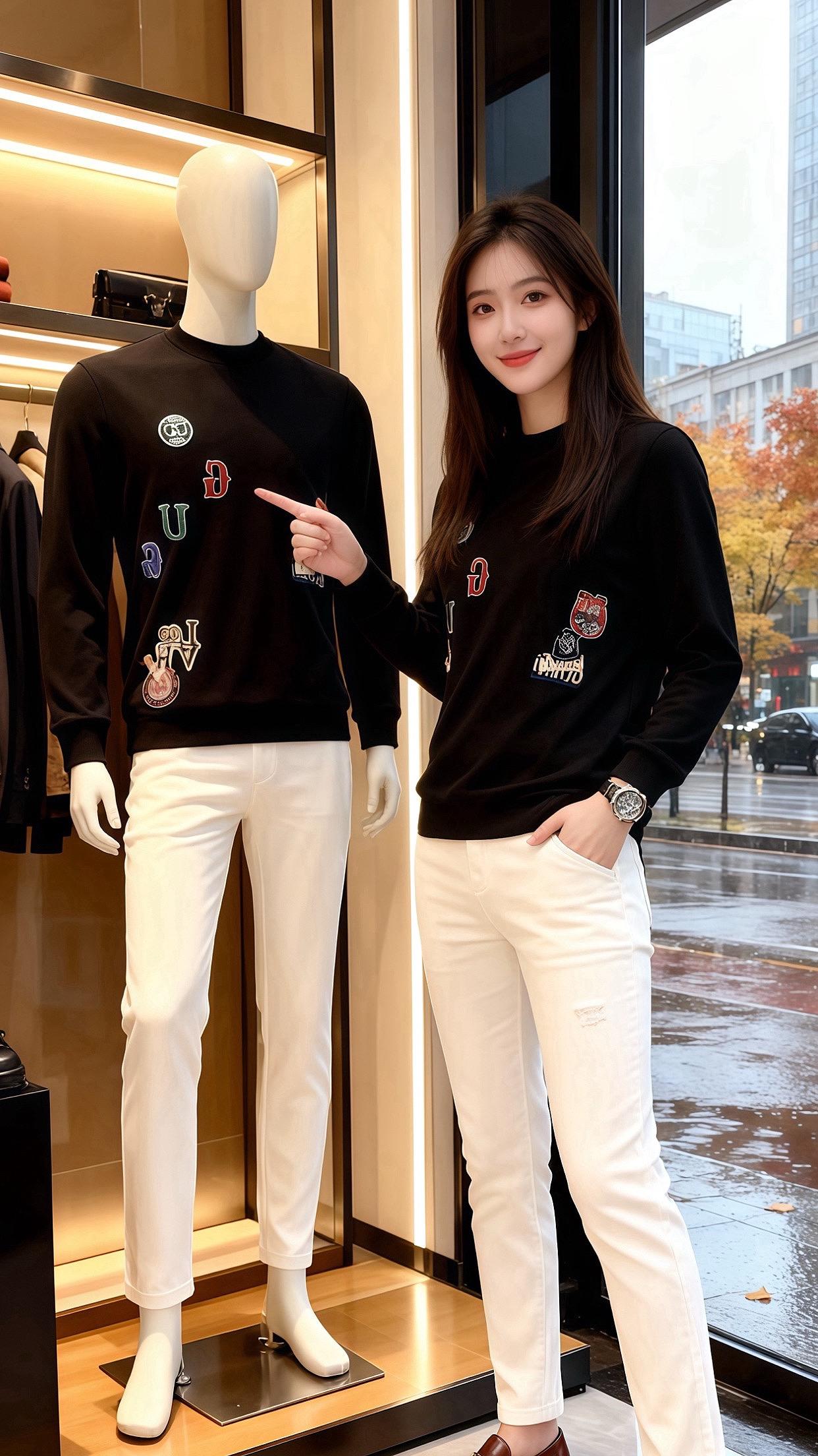 秋阳裹着梧桐暖光贴在橱窗时，周屿正靠在西装架旁等林晚。她推门进来时，黑...