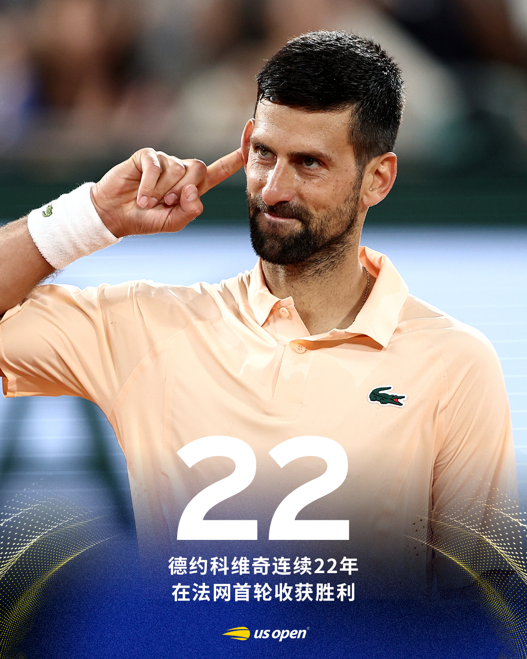 德约科维奇逆转晋级次轮🔄2026法网男单首轮，第82次亮相大满贯男单正赛的德约