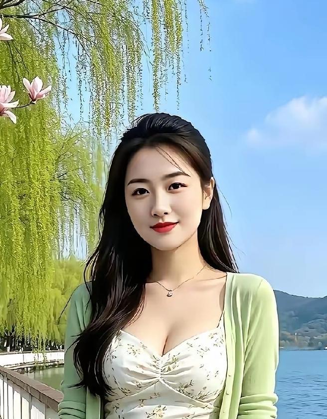 记录我的2026 春日湖畔，绿意盎然，少女轻笑，如诗如画。微风轻拂，湖面泛起层层