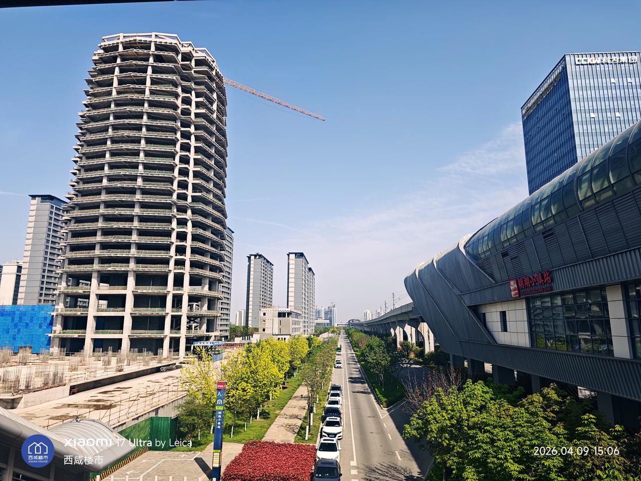 不要在网上胡咧咧，沣西新城万博商业正常施工！