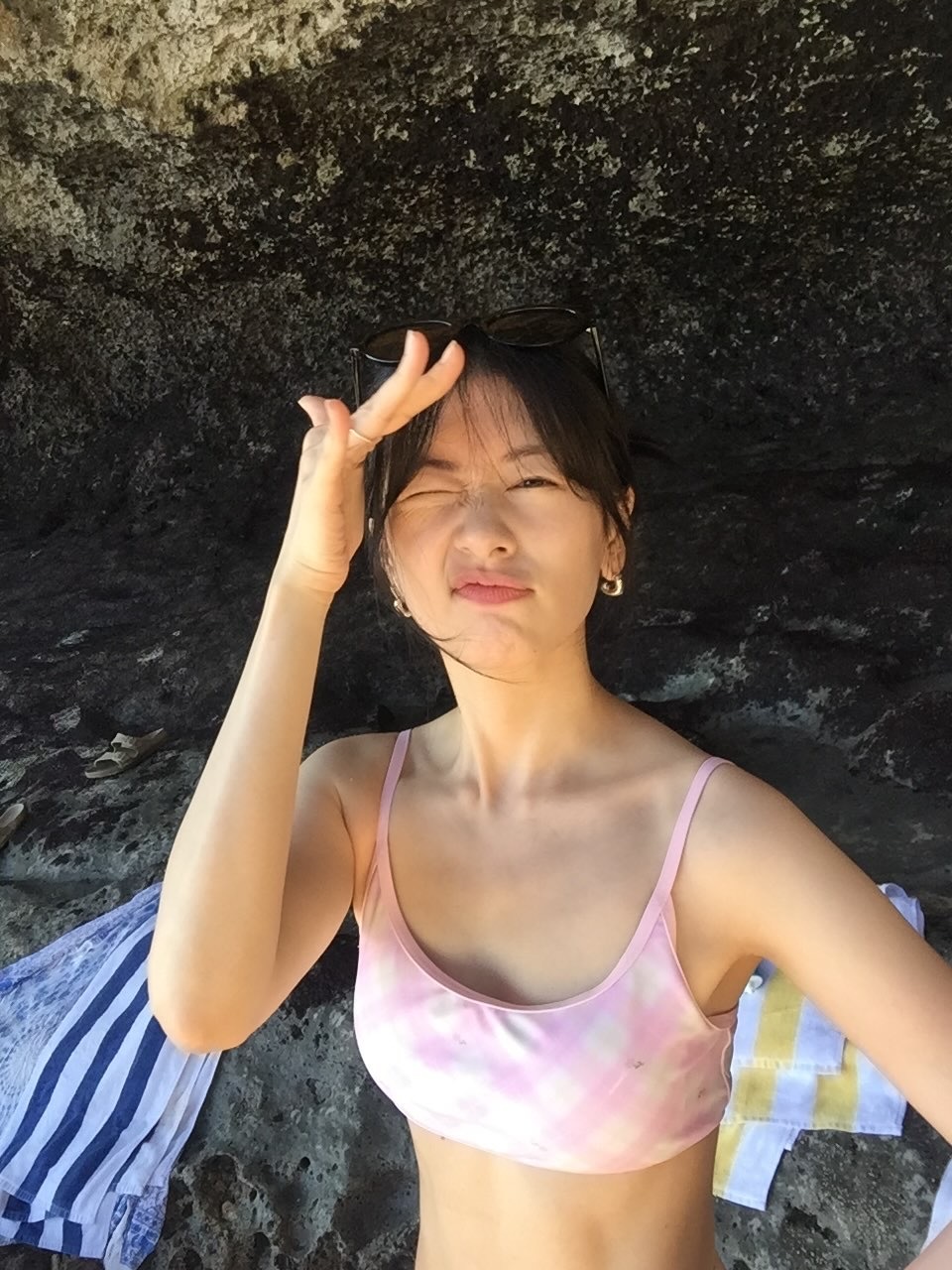 郑素敏度假照 