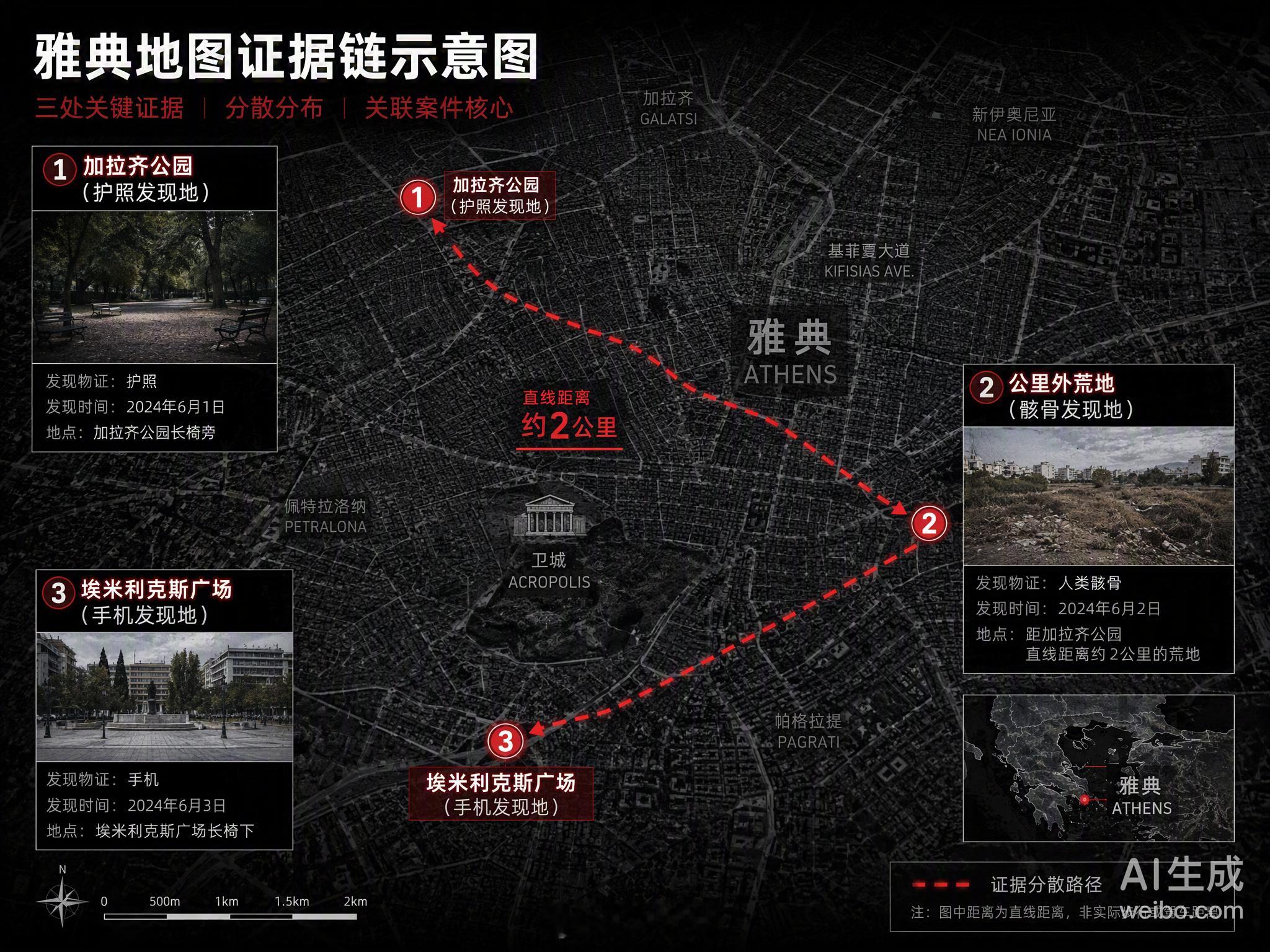 希腊失踪4个月的华人女子于婷案，最近有了新进展。9月6日，她的护照在雅典公园被撕