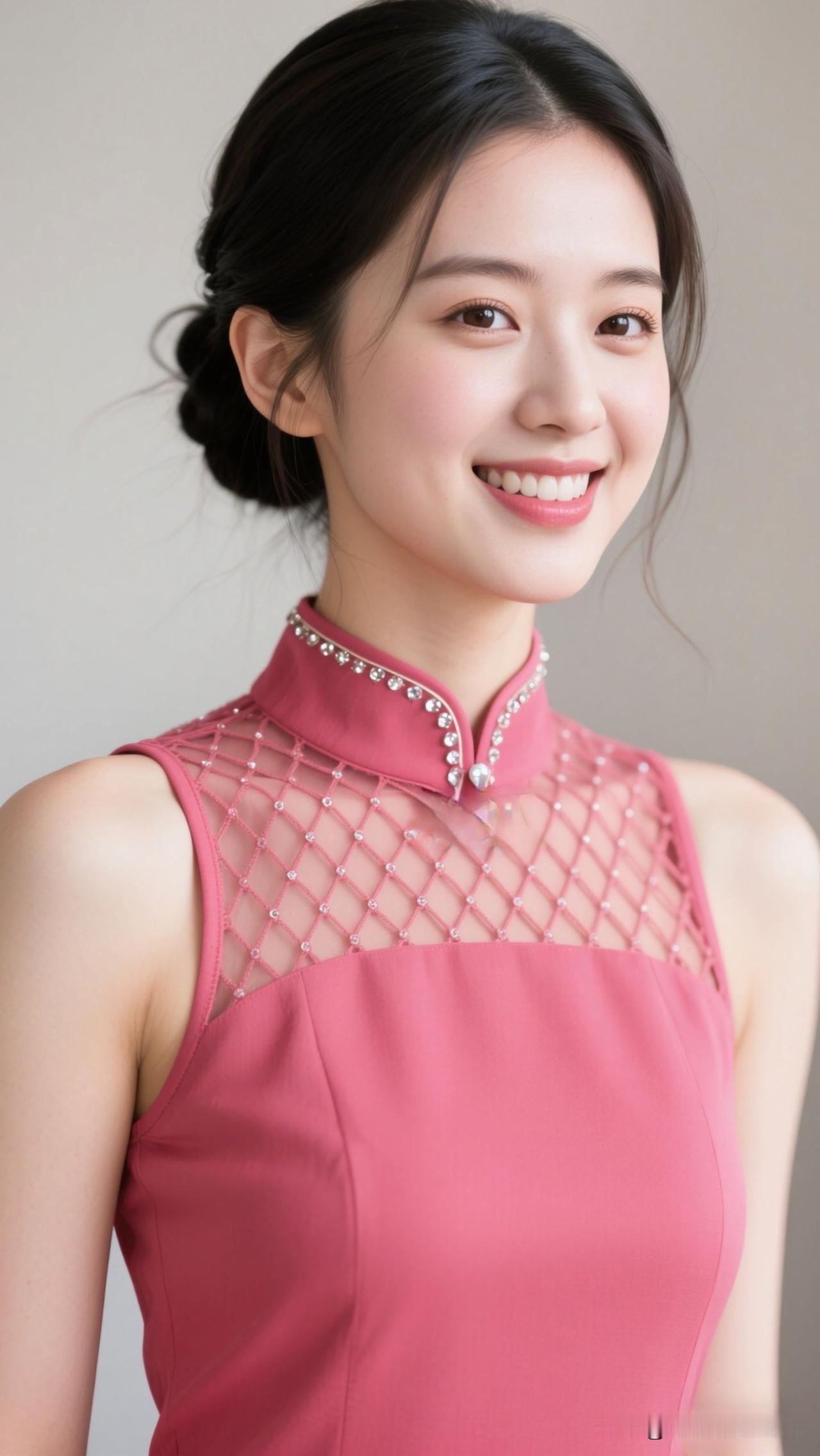 ✨ 网纱交织成剔透的诗，襟上的光把古典浪漫裁成了此刻的模样。裙摆网纱拼接 温柔网