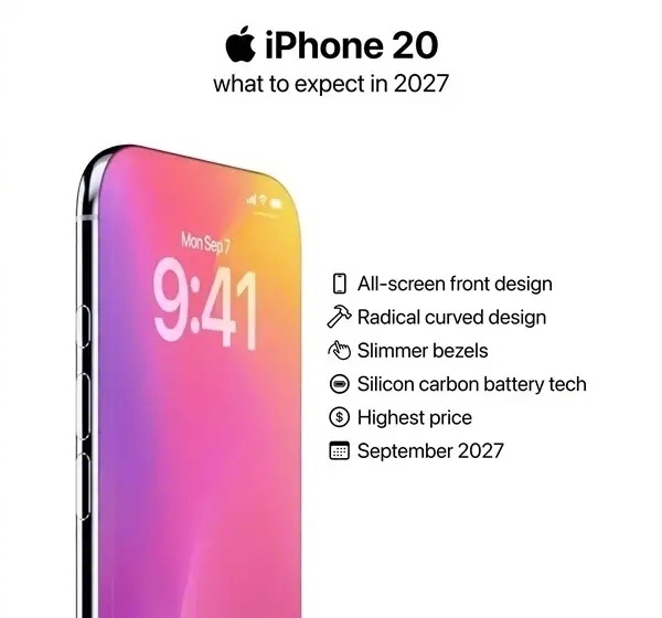 20周年版iPhone曝光屏幕用的是三星定制微曲面板据说还砍掉了偏光片亮度更高、