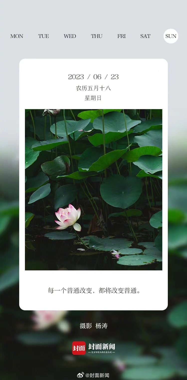 #小封日历# 早安！周日啦～今天几点起床～[鼓掌] ​​​