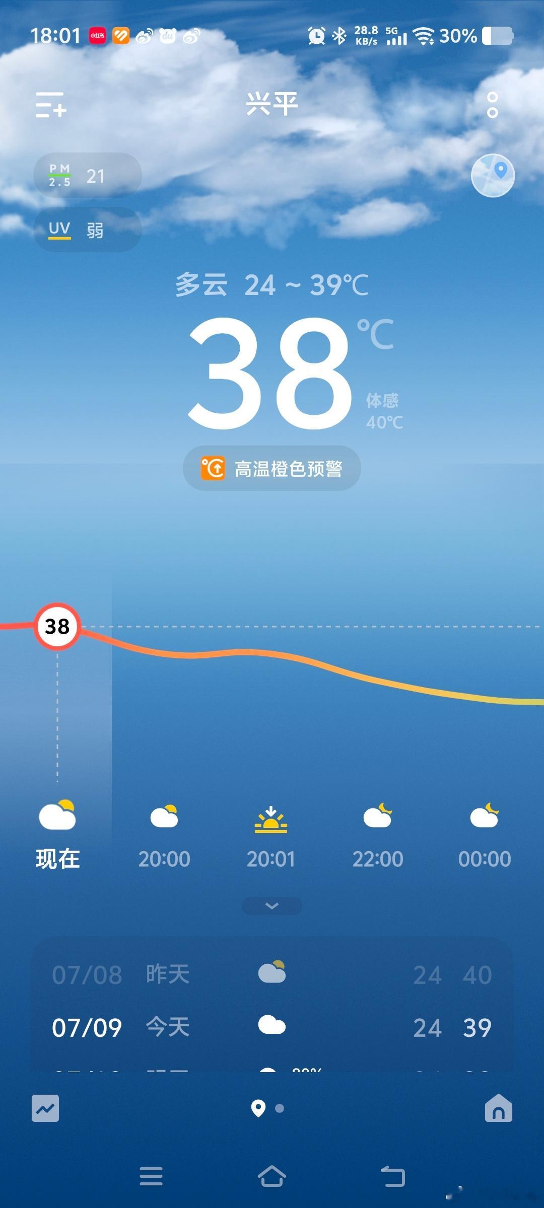 陕西重庆局地体感温度超42度就这温度，我哪里都不想去，厨房做饭比蒸桑拿还爽，脖子