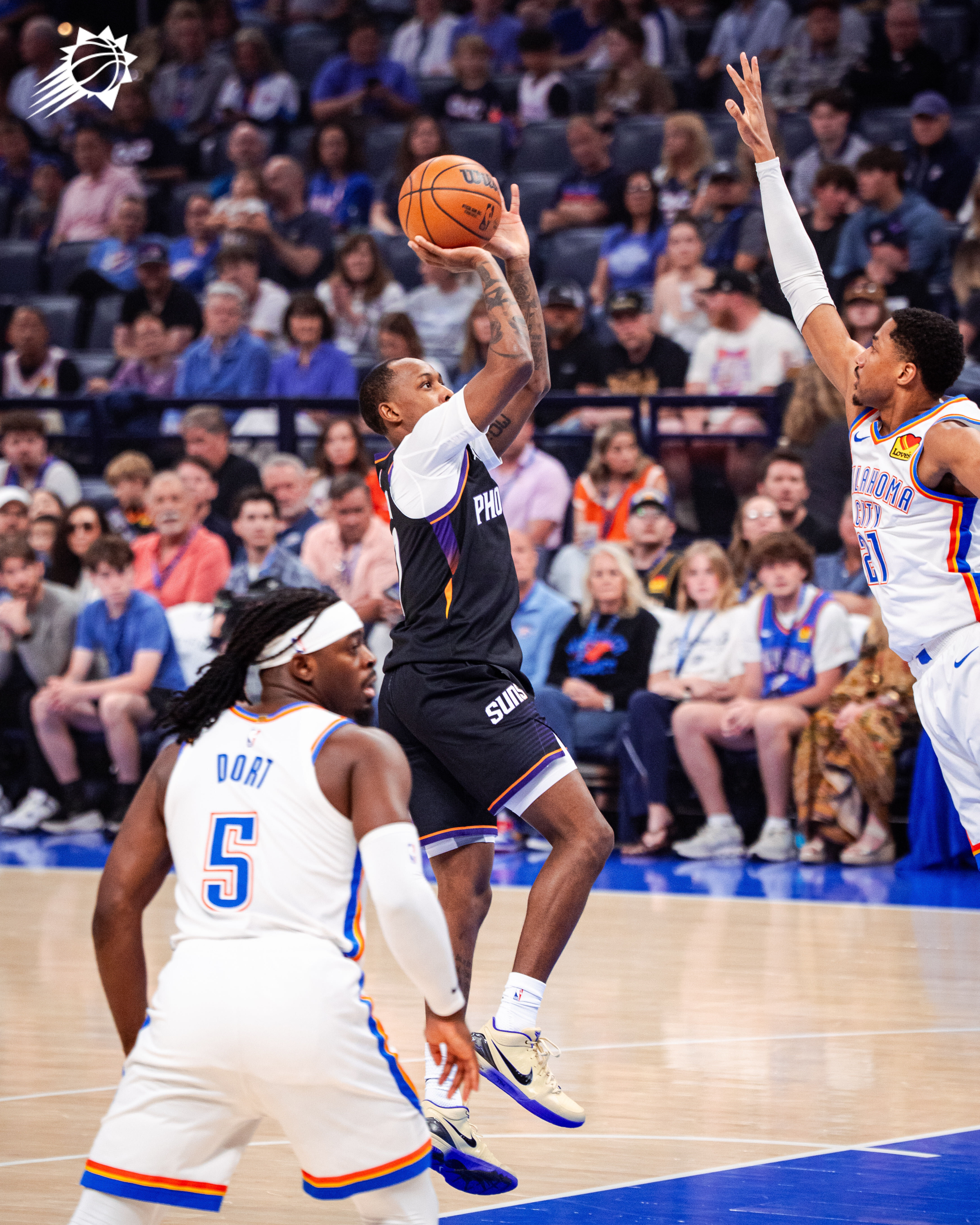 布耶后仰中距离命中，开场3分钟已经拿到7️⃣分！！菲尼克斯太阳 ｜旭日东升 ｜太