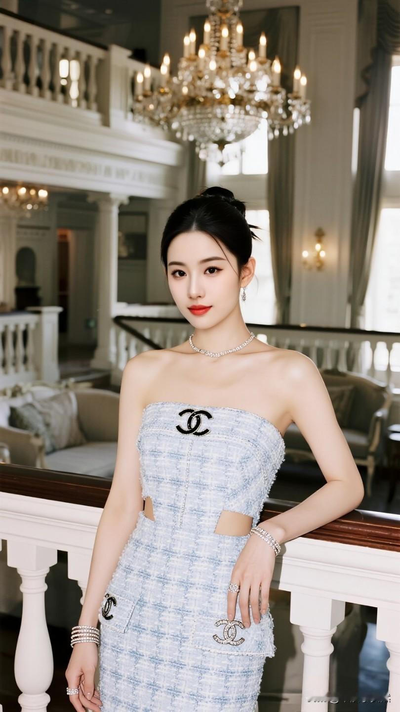 优雅气质，时尚穿搭，尽显名媛风范！玉颜娇如花，更甚诸色颜，念念不忘怀，最是动心弦
